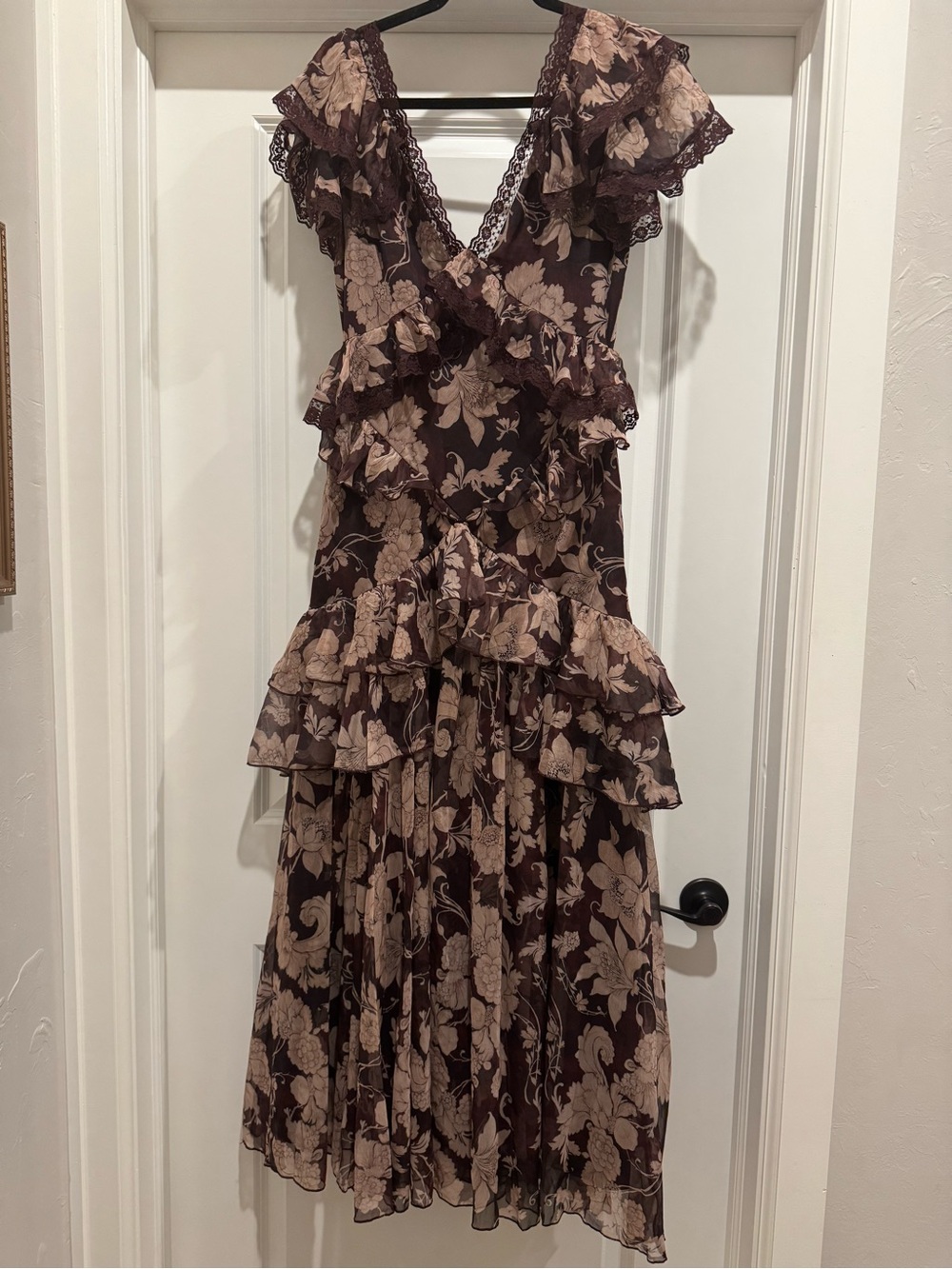 ASOS Floral Ruffle Dress